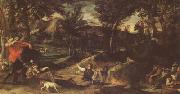 Annibale Carracci Hunting (mk05) oil painting on canvas
